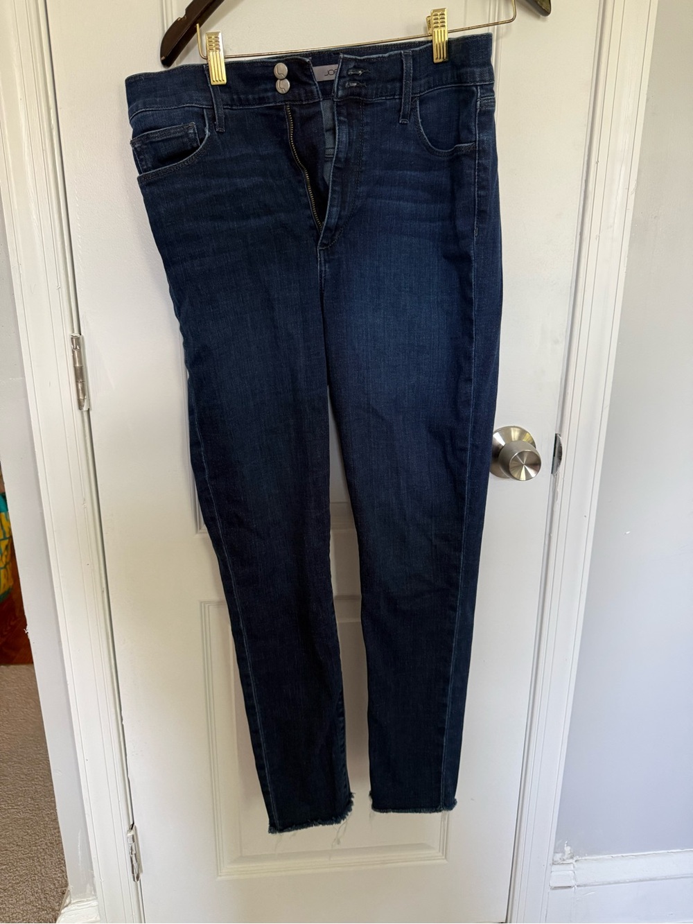 Joe's Jeans Dark Indigo High-Rise Skinny Jeans